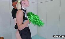 Naughty teen 18+ is taken in anal madhouse for uninhibited treatment with riding assfucking blowjob