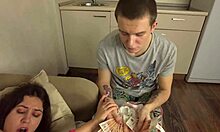 Cuckold Watches Wife's Ass Fucked by Muscular Fucker for Cash