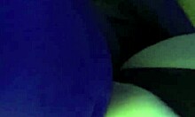 Milf with big ass in black lingerie moans loudly during doggystyle pounding.