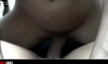 Blonde Natasha Marley plays on pool table.