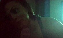 Redbone worships big black cock in casual encounter