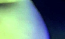 Milf with big ass in black lingerie moans loudly during doggystyle pounding.