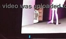 Redbone worships big black cock in casual encounter