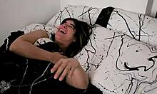 Pretty Chubby Colombian Wife with Natural Tits Gives Morning Blowjob for Favorite Ice Cream in Homemade Bedroom Close-Up