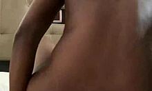 Cheating girlfriend masturbates and rides her boyfriends friend big nigerian dick