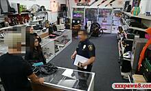 Couple Bitches Caught Stealing, Punished Hard by Pawn Keeper!