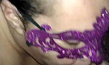 Latina with Natural Tits in Humiliation Massage