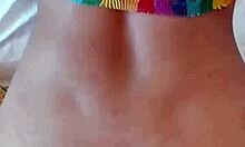 Candie Cross Bent Over In Doggy Style POV Homemade Scene With Natural Tits