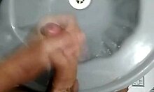 Jerking off in the bathroom after soccer game!