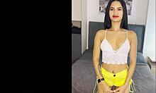 Latina teen in casting interview gets first interracial creampie