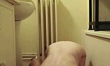slave girl in homemade session with piss and raw humiliation play.