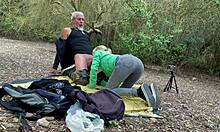 Excursion with Stepbrother Involves Mountain Blowjob