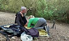 Excursion with Stepbrother Involves Mountain Blowjob