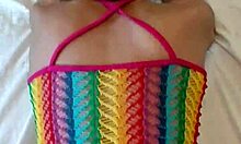 Candie Cross Bent Over In Doggy Style POV Homemade Scene With Natural Tits