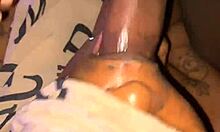 Mature MILF amateur fills her mouth with big black cock in homemade blowjob scene