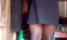 Watch this horny african crossdresser sexyjayla254 stroking her big black dick und cum