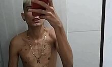 Jerking off in the bathroom after soccer game!