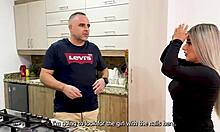 Holy cow, caught my stepsister banging step daddy! We jumped into a crazy family threesome!