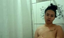 taking a nice bath and fingering my pussy in the shower