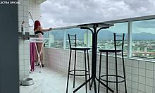 hired this latina maid with a delicious ass in short shorts