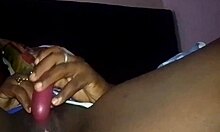 She cums from vibrator and touches alone.