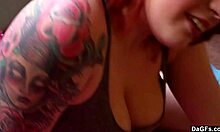 Dagfs Features Chubby Tattooed Babe Displaying Her Big Ass in a Softcore Manner