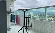 hired this latina maid with a delicious ass in short shorts