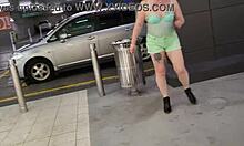 Trashy kiwi slut shows off in public 😈