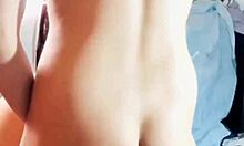 Doña Mary in a stunning red dress after collecting the tanda