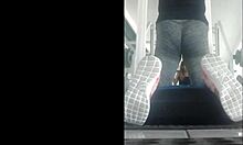 Check out this hot Mexican teen bent over at the gym! 🔥