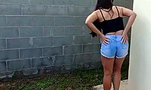 brazilian milf moans during rough assfucking with construction worker in homemade flashing scene