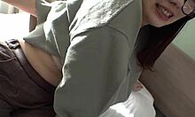 She looks serious but loves teasing nipples, H-cup tutor Kohaku-san got me wild!