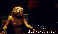 Teen Flashes Small Tits in Extreme Mouth Fart Bondage Scene