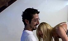 What’s the story behind this exclusive blonde milf video?