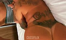 Blonde Curvy Amateur Handles Massive Cock with Handjob