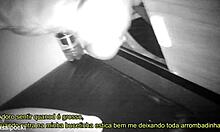 Glory hole fun - banged a hung stud in the tight cabin! 😜