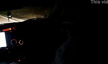 Yo, my girlfriend in heels bangs a stranger outdoors in a car