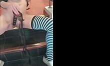 I masturbate with a friend and she gives me her big cock latina brunette big ass big tits