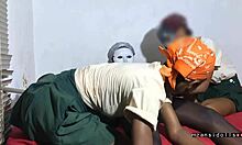 damn, two ebony 18-year-olds getting slammed by their horny neighbor!