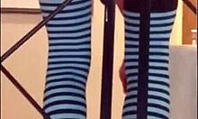 I masturbate with a friend and she gives me her big cock latina brunette big ass big tits