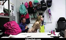 Lp Officer Punishes Brat Shoplifter in Office