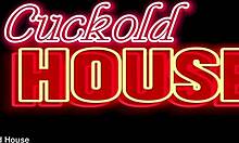 Brazilian babe in lingerie wakes cuckold boyfriend for threesome with friend