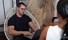 Wow! Horny College Girl Masturbates in Class Dreaming of Teacher Fucking Her Hard - Mariana Martix & Duncan Saint!