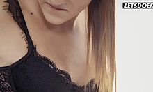 Does czech gf serina gomez enjoy passionate anal fuck with boyfriend, cum in mouth?