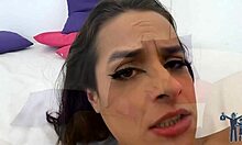 Small tits Latina gets dominated in hardcore scene