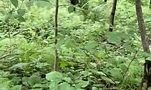 Oh yeah, milf gives big ass in woods for hot sex and cumshot!