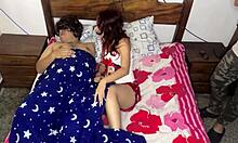 My esposa shares bedroom with her best amigo, and I sense she's getting drilled beside me