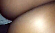 this young ebony bitch loves it when i pull her hair while fucking her wet pussy