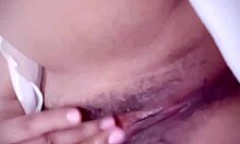 hot milf fingers her wet pussy solo close-up