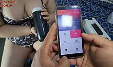 i use svakom masturbator on his cock while sucking balls